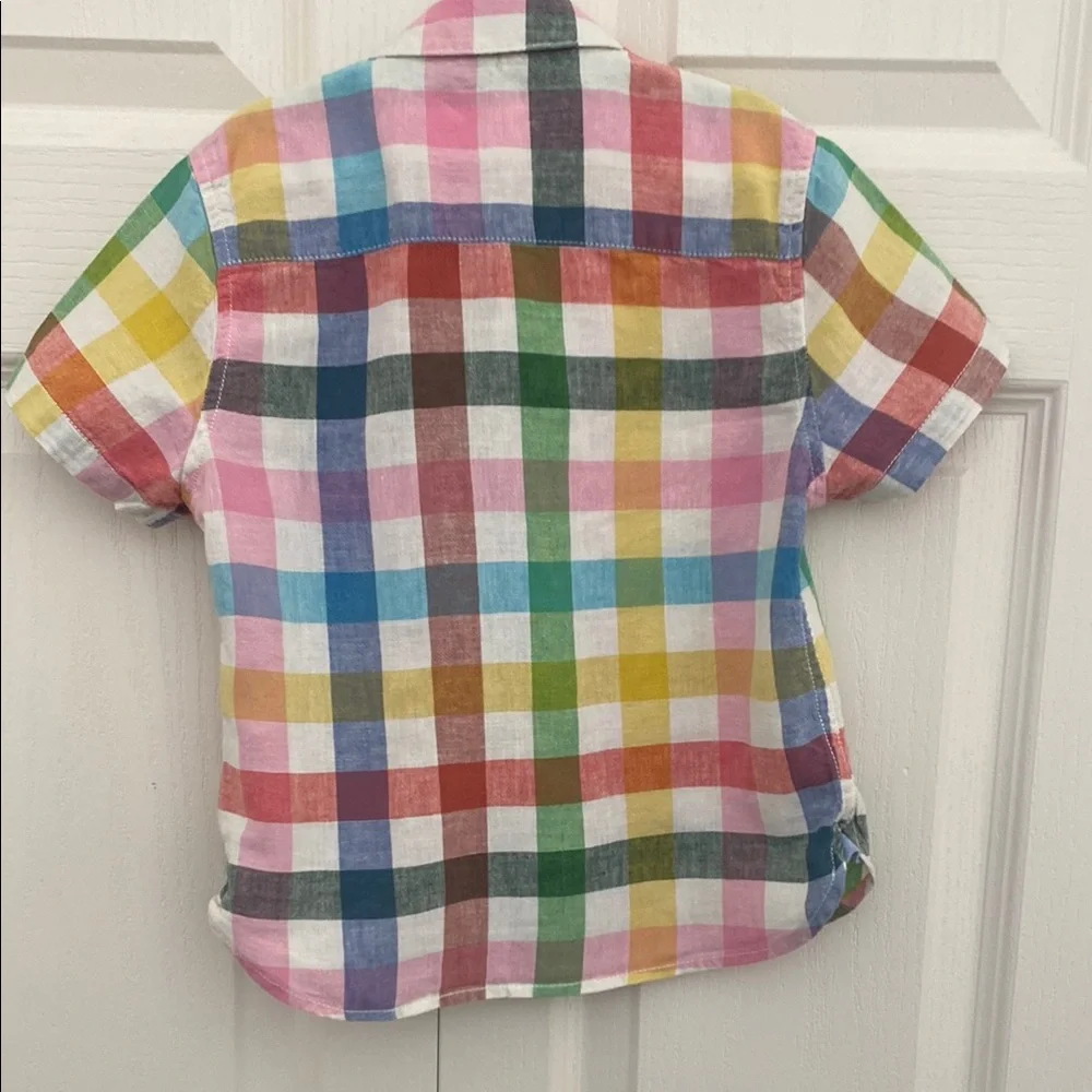 Mini Boden Multicolor Checkered Kids Shirt - Picture 3 of 3